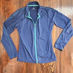 Navy zip athletic long sleeve